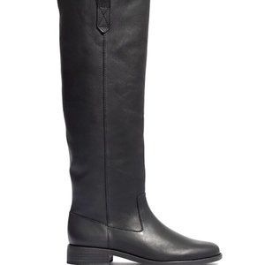 Madewell Allie Knee-High Leather Boot (black)